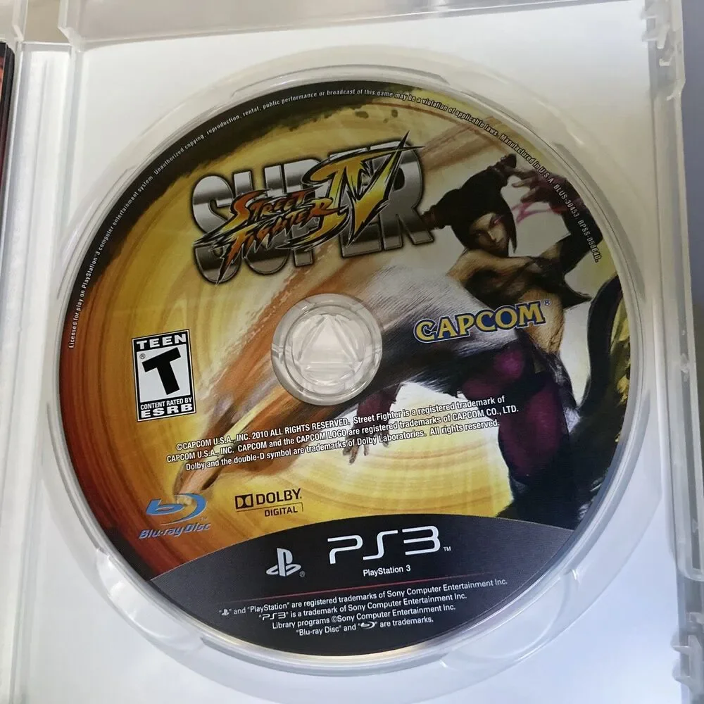 Super Street Fighter IV 4 PS3 PlayStation 3 Game with Box MINT FAST SHIPPING